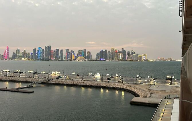 Am Morgen sei am Hafen von Doha noch alles in Ordnung gewesen, berichtet Lana Dörrer.