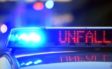 Polizei sichert Unfallstelle