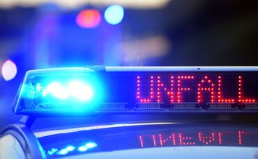 Polizei sichert Unfallstelle