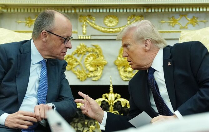 US-Präsident Trump empfängt Bundeskanzler Merz