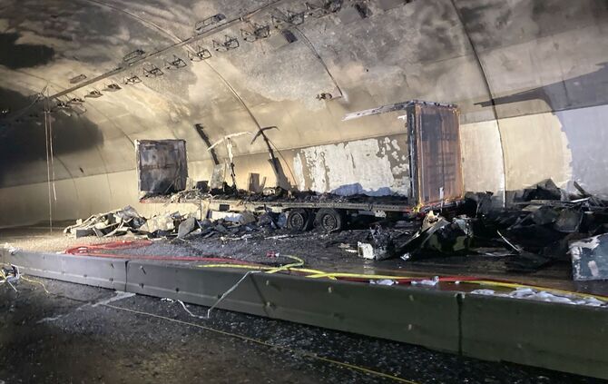 Engelbergtunnel - nach dem Brand