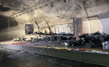 Engelbergtunnel - nach dem Brand