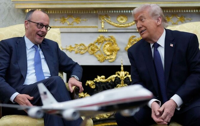 US-Präsident Trump empfängt Bundeskanzler Merz