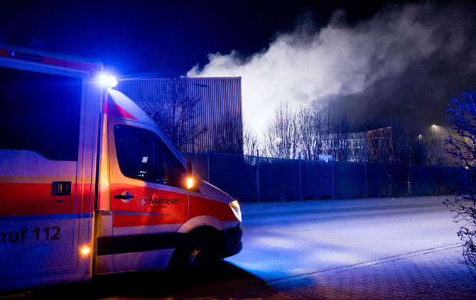Brand bei Veolia in Backnang.