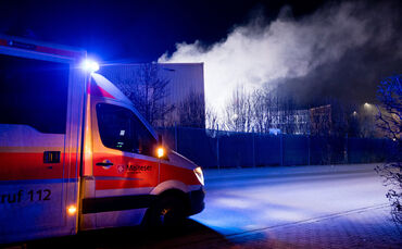 Brand bei Veolia in Backnang.