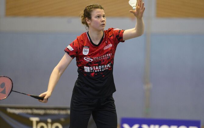 Smilla Fluhrer von der SG Schorndorf punktete im Hinspiel gegen den BC Offenburg im Einzel.