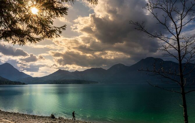 Angler am Walchensee