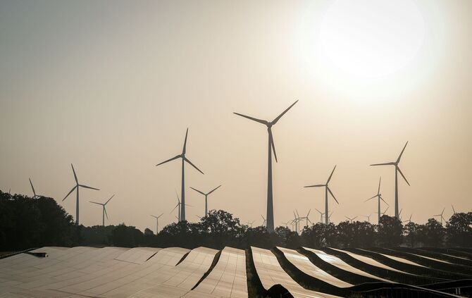 Solar- und Windkraft