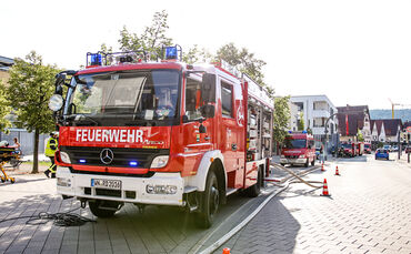 Kellerbrand, Backnanger Str., Rudersberg, 14.07.2020.