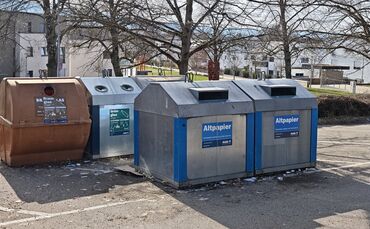 Auch für die Wertstoff-Container am Friedhof wurde ein Pate gefunden.