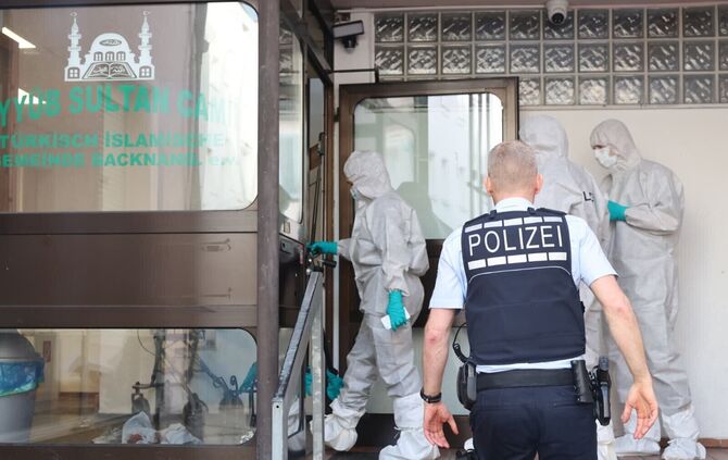 Die Spurensicherung vor Ort in Backnang.