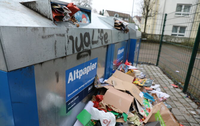 Müll-Schweinerei - wird es dagegen künftig Video-Überwachung geben?