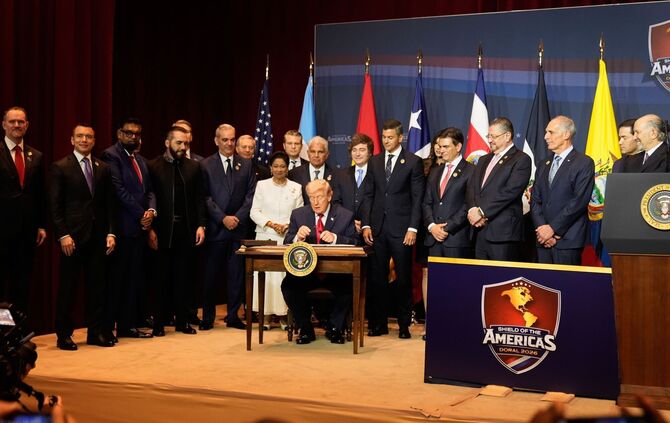 Trump empfängt Regierungschefs aus Lateinamerika und Karibik