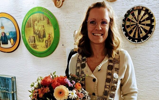 Sarah Haaga vom Schützenverein Plüderhausen: Sie ist 34 Jahre alt, verheiratet und hat zwei kleine Kinder.