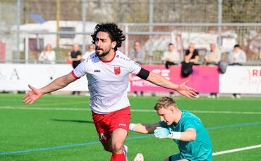 Mert Ali Icmez macht im Jahr 2026 bislang den Unterschied – hier bejubelt er sein 1:0 gegen Heilbronn.