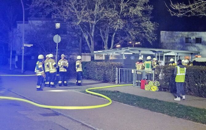 Am Sonntagabend hat es auf einem Schulgelände in Fellbach gebrannt.