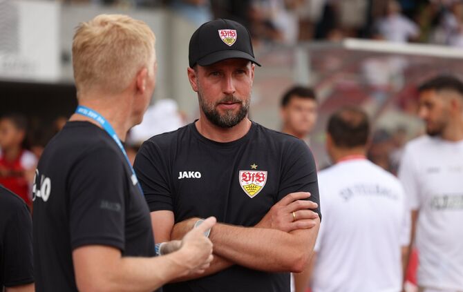 VfB-Trainer Sebastian Hoeneß kann im zweiten Jahr in Folge das Pokalfinale erreichen.