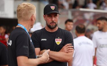 VfB-Trainer Sebastian Hoeneß kann im zweiten Jahr in Folge das Pokalfinale erreichen.