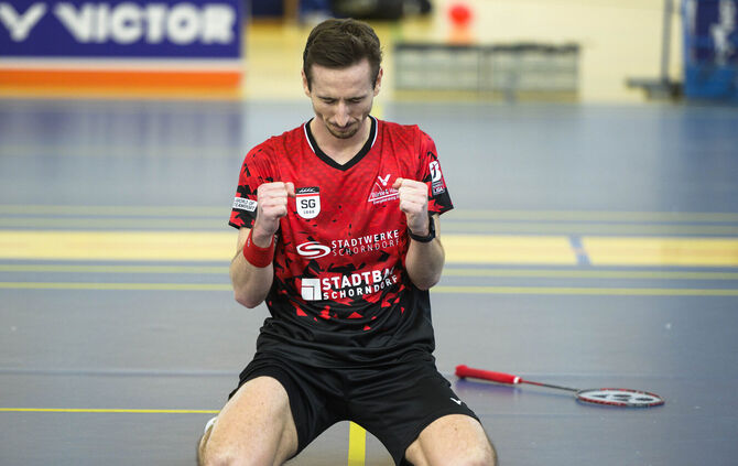 Der Schorndorfer David Kramer holte mit Alan Erben im Doppel und im Einzel viermal Siege für die SG Schorndorf.