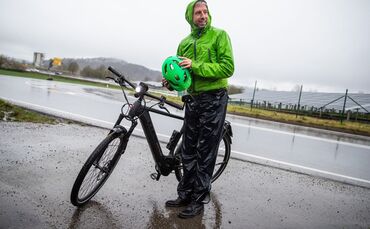 Palmer fährt sein E-Bike als offiziellen «Dienstwagen».