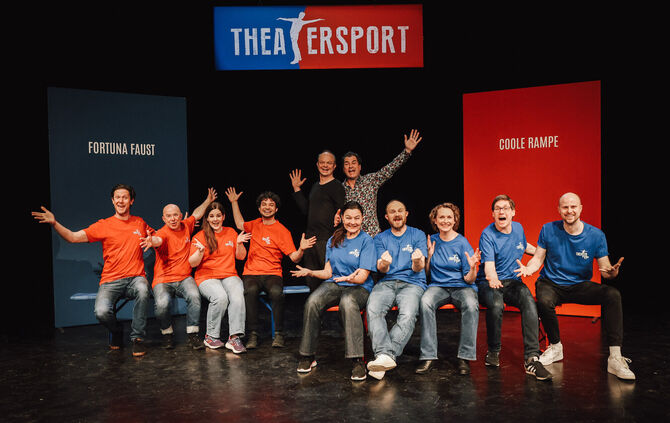 Theatersport aus Tübingen - in der Champions League der Spontaneität: Bald auf der Bühne der Künkelinhalle zu erleben.
