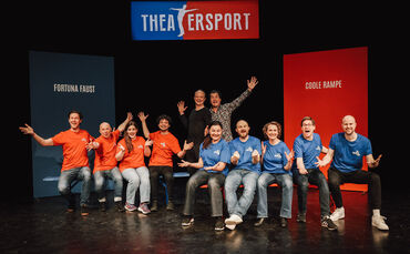 Theatersport aus Tübingen - in der Champions League der Spontaneität: Bald auf der Bühne der Künkelinhalle zu erleben.