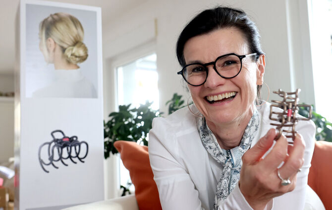 Haarspangenerfinderin Bianca Triulzi.