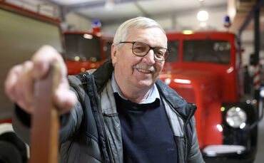 Manfred Schmid, seit 30 Jahren erster Vorsitzender der Oldtimerfreunde der Schorndorfer Feuerwehr, freut sich schon jetzt auf de