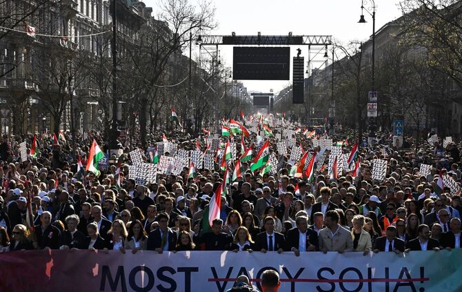 Ungarn Nationalfeiertag - Demonstration der Opposition