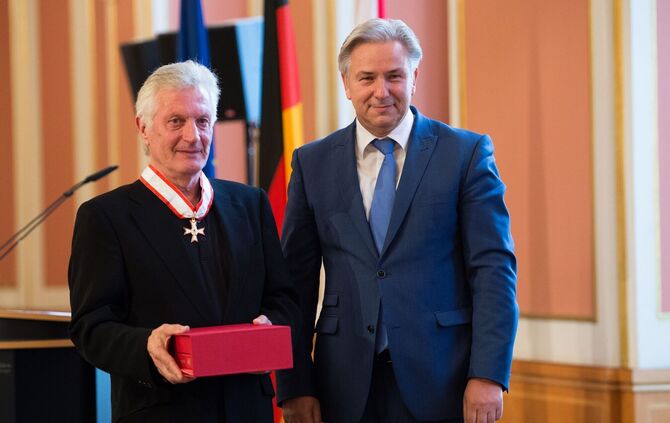 Egidio Marzona und Klaus Wowereit