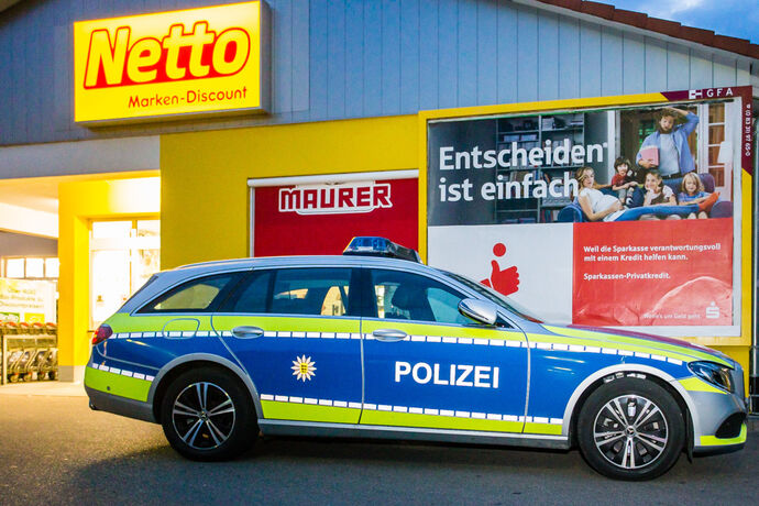 Raubüberfall, Winnender Str. 37, Netto, Leutenbach, 14.07.2020.