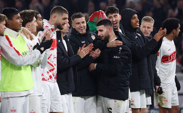Die Stimmung bei den VfB-Profis könnte nach dem 1:0-Sieg gegen Leipzig kaum besser sein.
