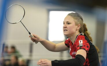Kerstin Wagner holte sich mit Senja Dewes den Titel im Doppel O35.