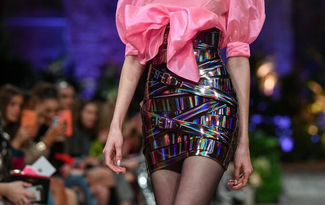 Im Jahr 2020 auf dem Laufsteg der Berliner Fashion Week.