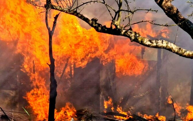 Am Mittwoch kam es auf einem Gartengrundstück in Beinstein zu einem Brand.