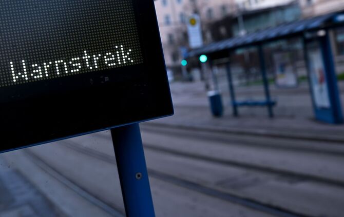 Warnstreik im Nahverkehr - München