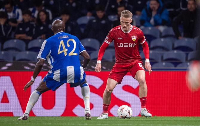 Chris Führich beschäftigte die Defensive des FC Porto ein ums andere Mal.