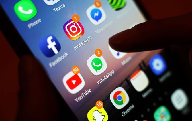 Soziale Netzwerke auf dem Smartphone