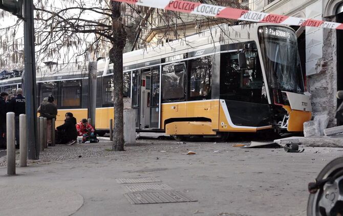 Straßenbahn-Unglück in Mailand