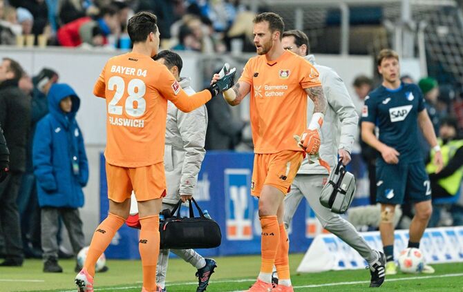 Janis Blaswich und Mark Flekken