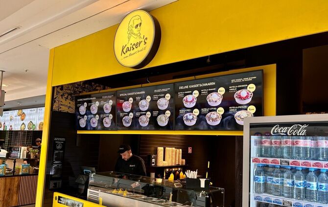 Es werden 18 unterschiedliche Kaiserschmarrn-Varianten bei Kaiser's angeboten.