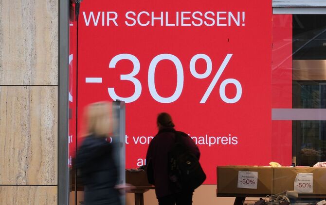 Geschäftsschließung im Einzelhandel