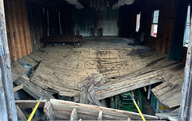 Fußbodeneinbruch Hochzeit in New Hampshire