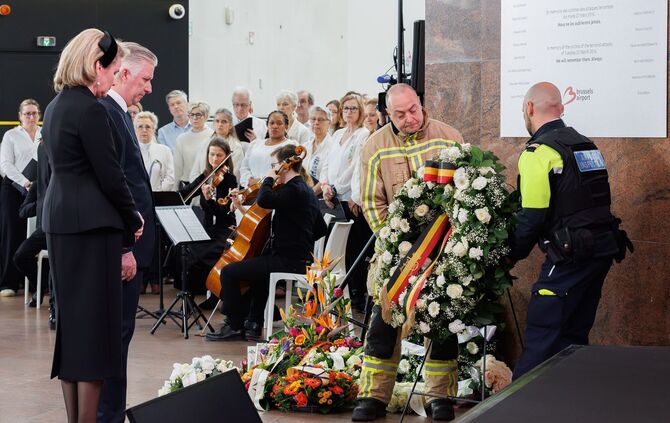 Gedenken an die Anschläge in Belgien