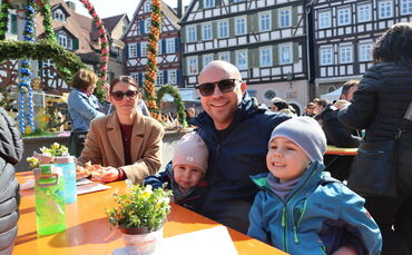 Auch viele Familien haben das schöne Wetter für einen Ausflug zum "Frühlingserwachen" genutzt.
