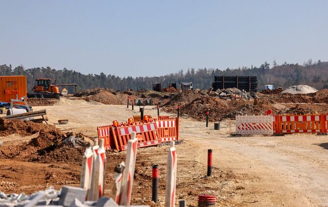 Die Erschließungsarbeiten im Neubaugebiet Hohrain-Gländ schreiten zügig voran.