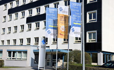 Zentrale der Stadtwerke Waiblingen in der Schorndorfer Straße.