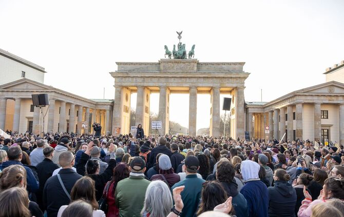 Demonstration gegen sexualisierte digitale Gewalt
