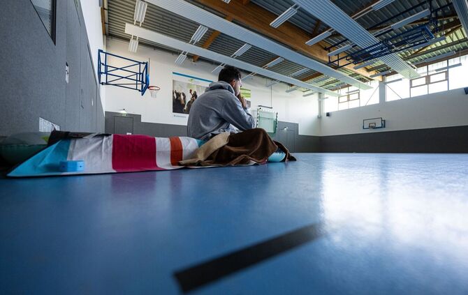 In Münster mussten Studenten ohne Wohnung auch schon in Turnhallen schlafen. (Archivbild)