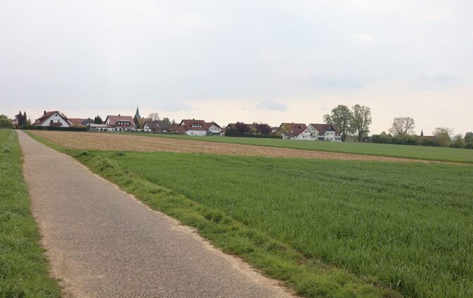 Hier am westlichen Ortsrand von Kaisersbach entsteht ein neues großes Quartier.